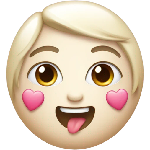 Cute heart perl  emoji