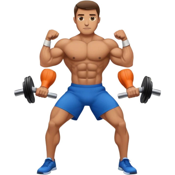 guy doing bicep-curls emoji