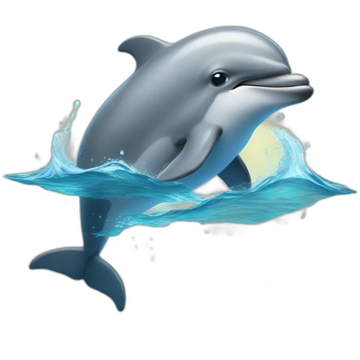 Dolphin carried by eagle emoji