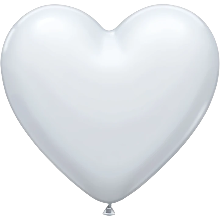White heart balloons emoji