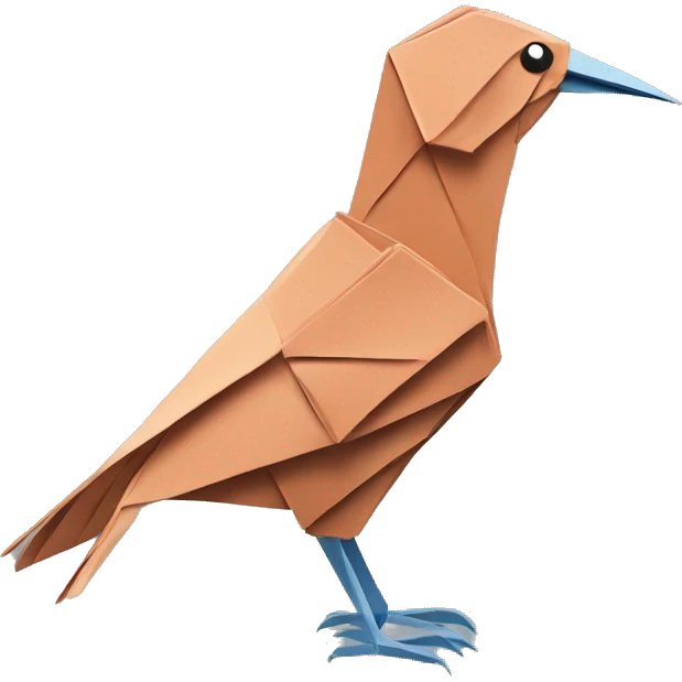 bird origami emoji