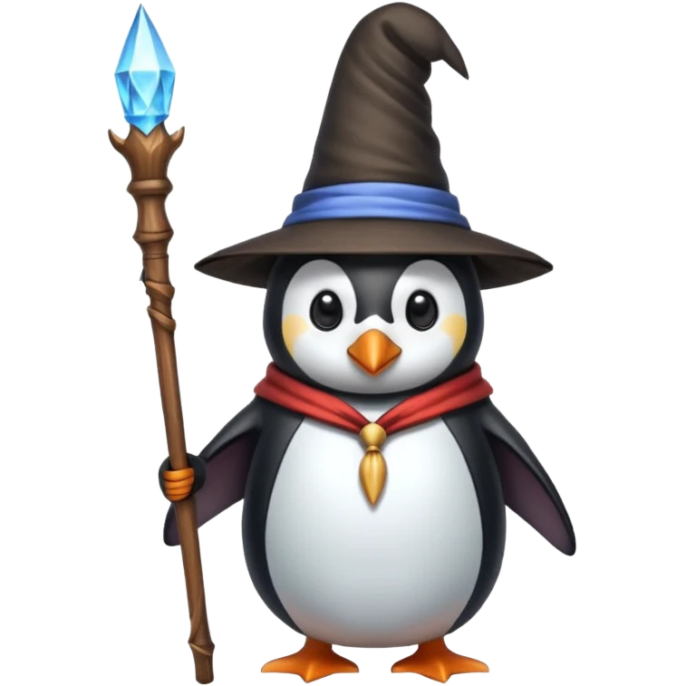 Penguin Wizard emoji