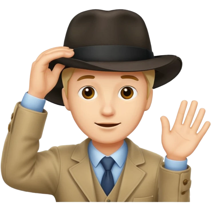 man tipping his hat emoji