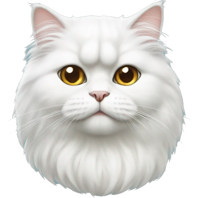 White Persian cat emoji
