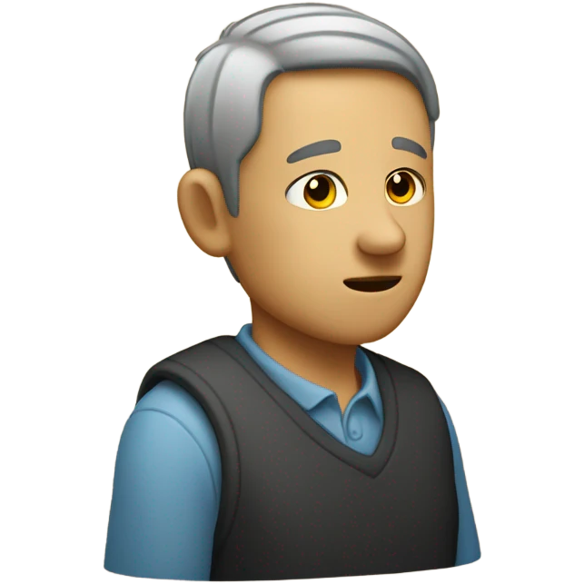 A person holding their ear to welcome a story emoji