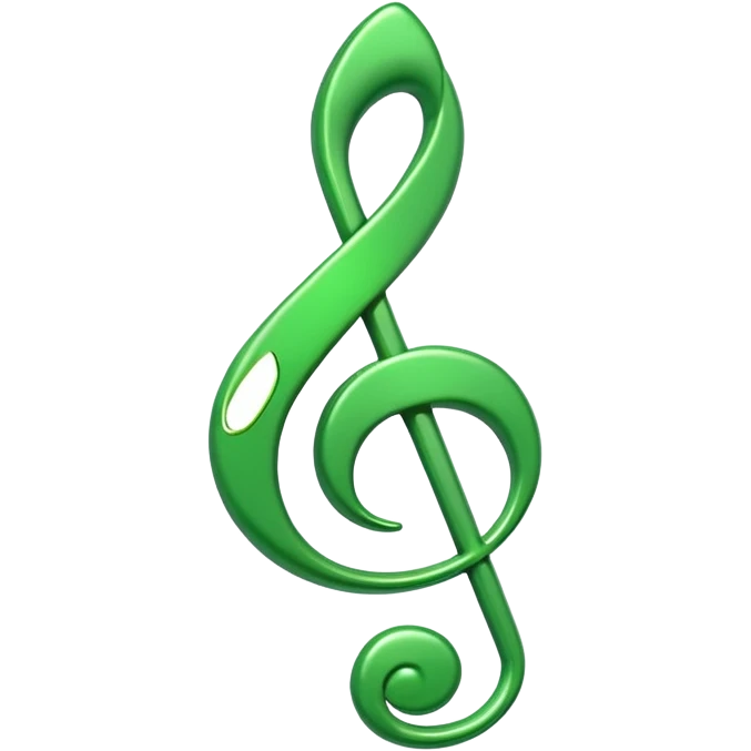 green music note emoji