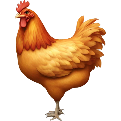 chicken on fire emoji