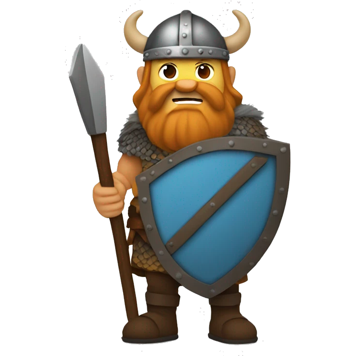 Viking holding a shield emoji