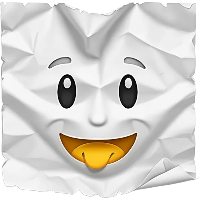 following directions paper with text emoji