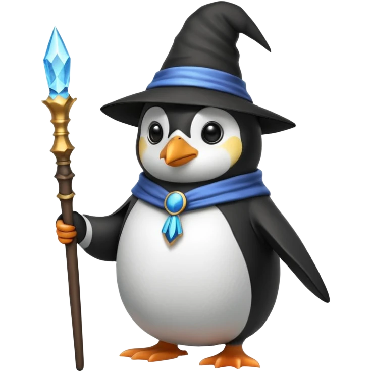 Penguin Wizard emoji