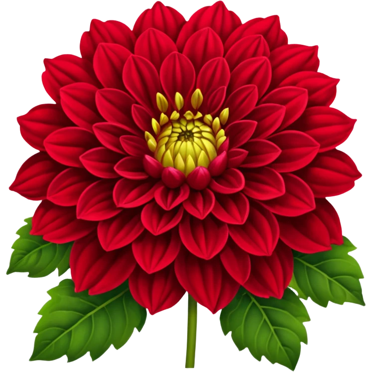Red dahlias emoji