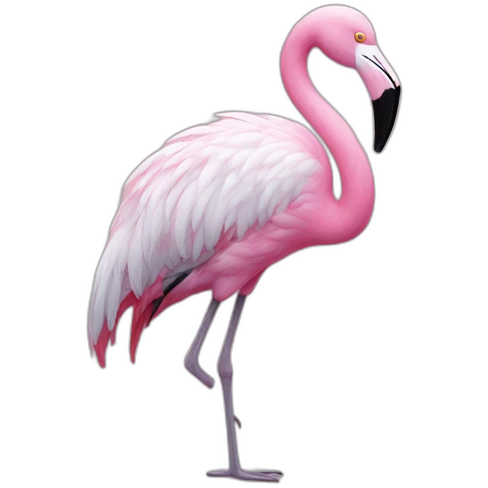 flamingo ghost emoji