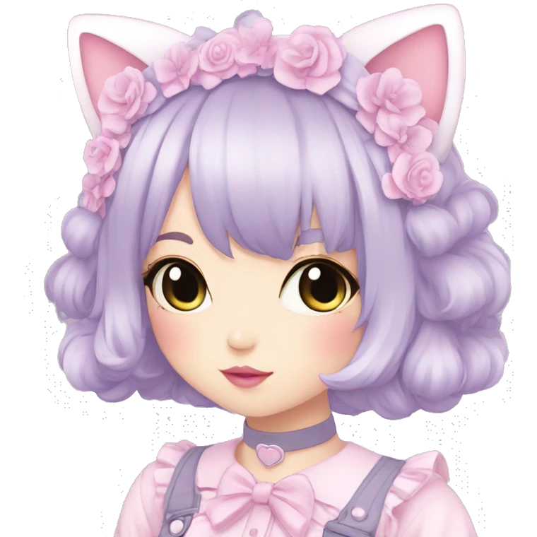 Pastel Edgy Kawaii Cute Beautiful Elegant Pretty Anime Punk Lolita Catgirl emoji