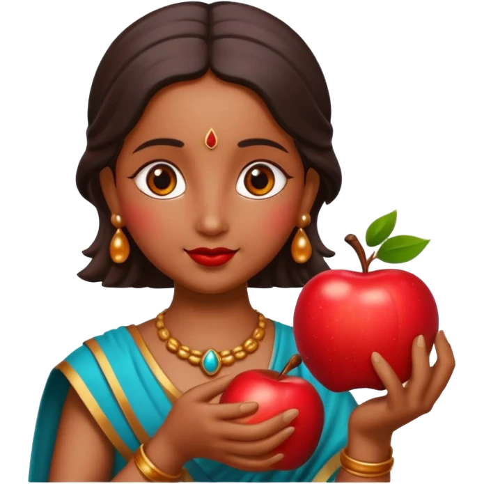bhama god with an apple emoji