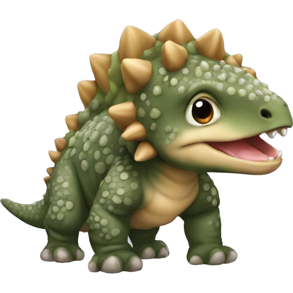 realistic ankylosaurus baby emoji