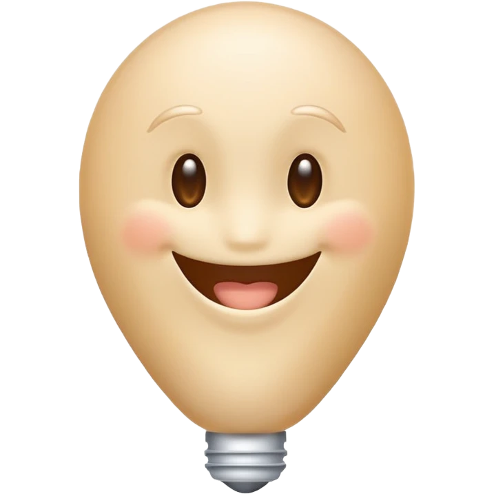 Smiling Emoji with a white penis attached to it emoji