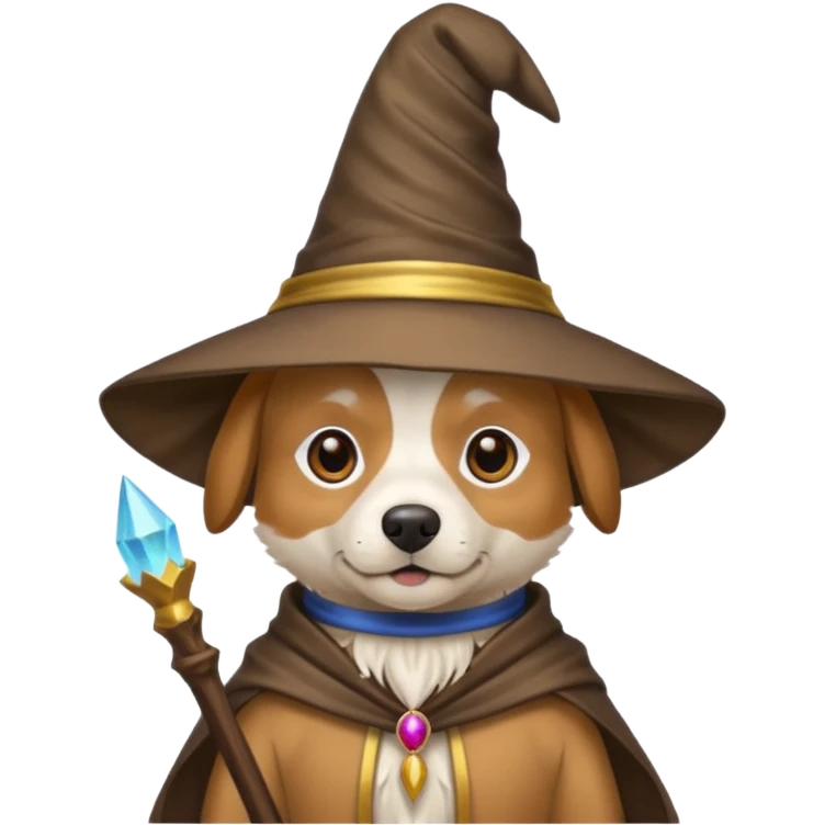 Dog wizard emoji