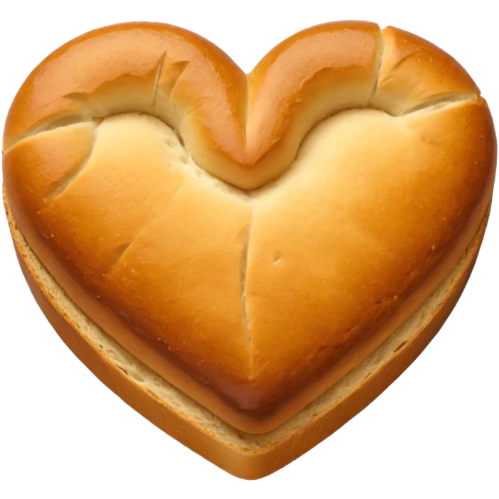 A heart on bread emoji