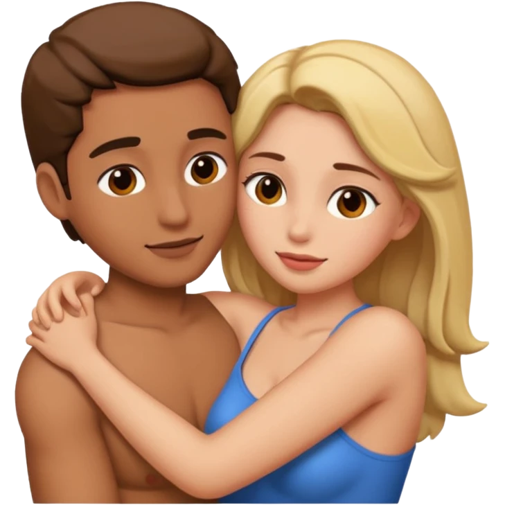Hombre y mujer teniendo sexo anal emoji