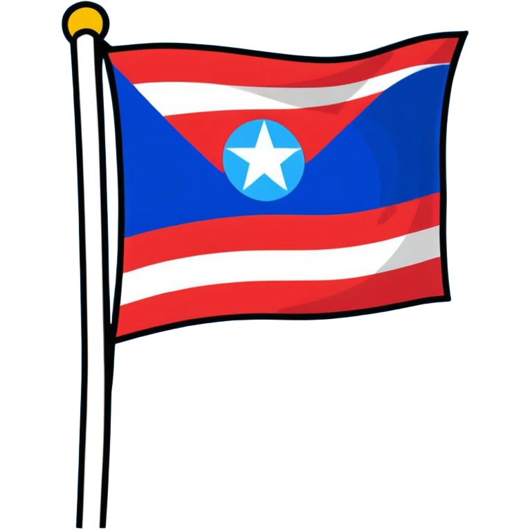 Puerto Rico flag with Club América logo in the center emoji