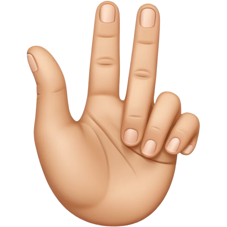 hand with 4 fingersup and thumb down emoji