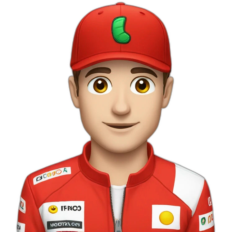 Charles Leclerc red hat emoji
