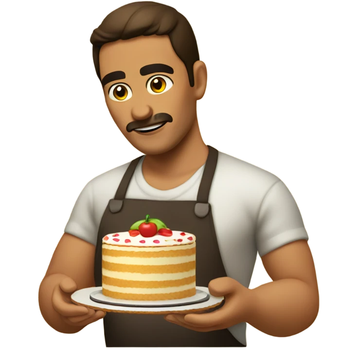 Mexican baking a cake emoji