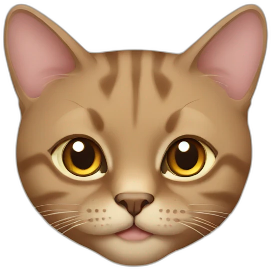 brown british cat emoji