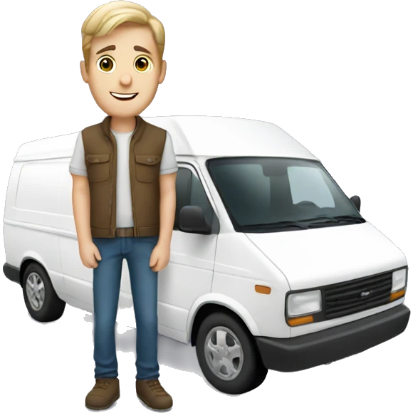 Dan and his white van  emoji