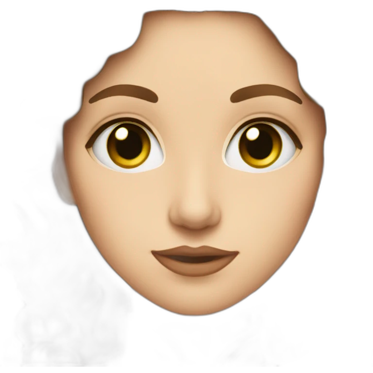 woman in 19th century, green eyes, brown medium wavy hair emoji