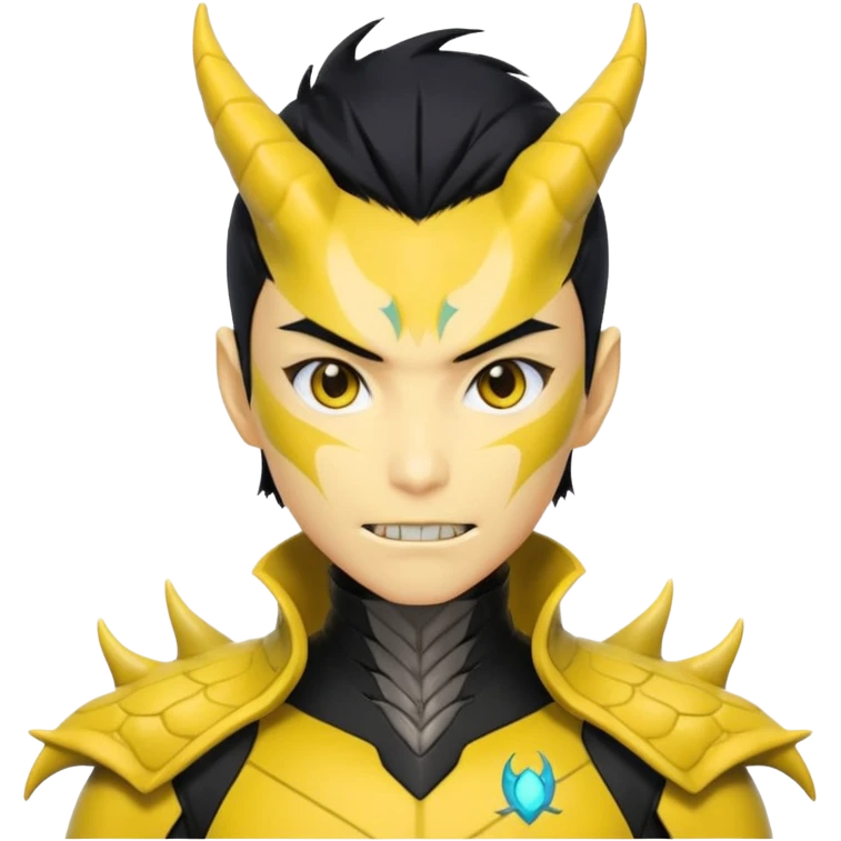 Anime Dragon HumanAndroid Yellow They/Them emoji