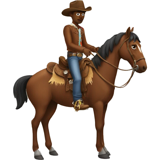 a cowboy emoji