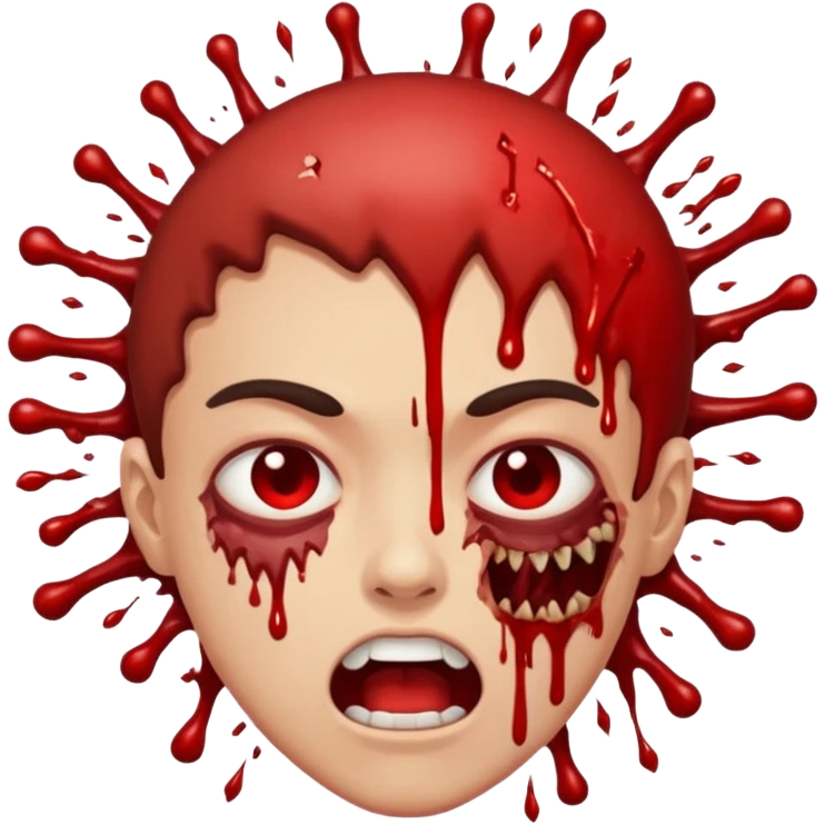 Lebka vybuchující hlavy emoji