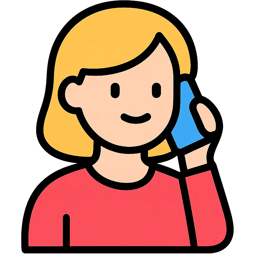 colored icon of a woman talking on the phone emoji