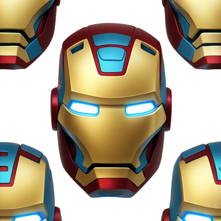 Iron man mask emoji
