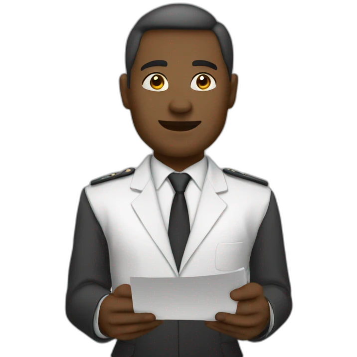 white confident speaker giving a speech emoji