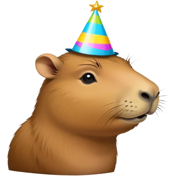 Birthday capybara emoji