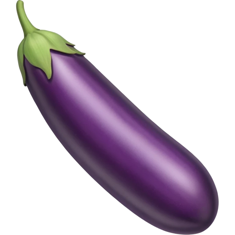 very long straight single eggplant emoji