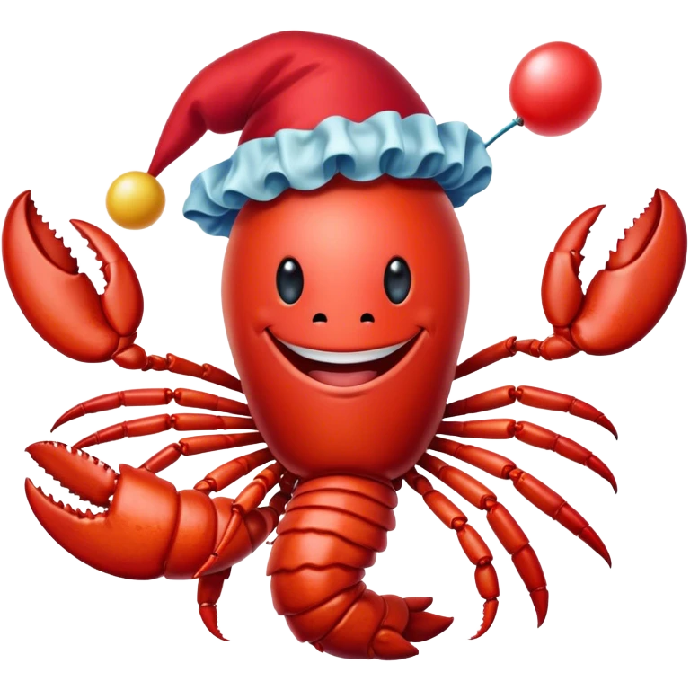 Lobster that is a clown  emoji