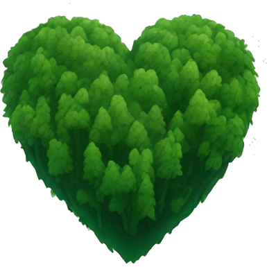 Forest green heart emoji