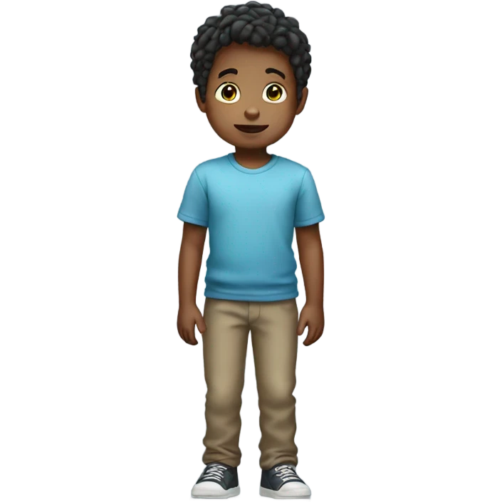 little boy standing emoji