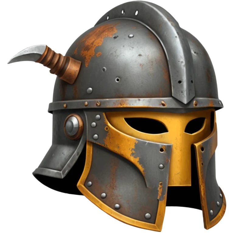 Rusted warrior helmet emoji