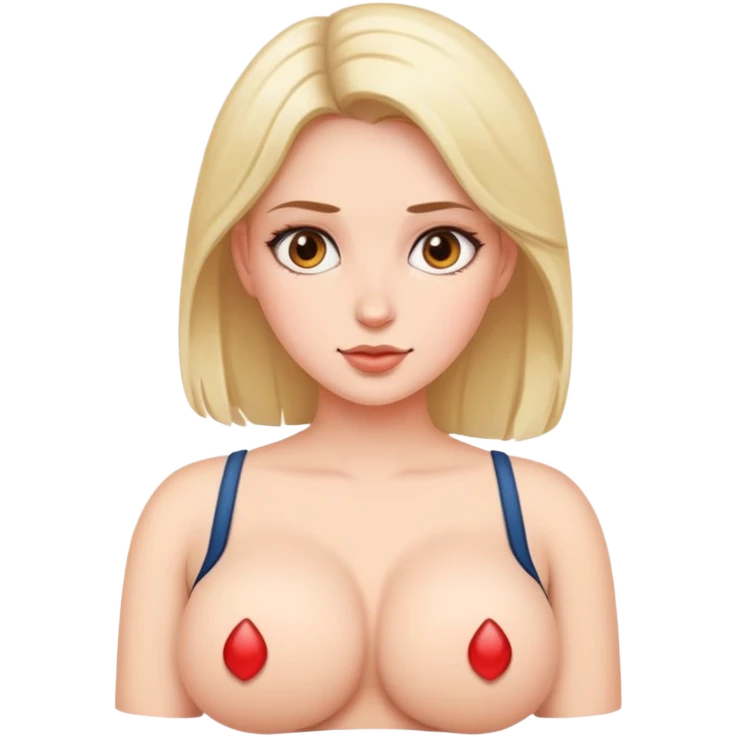Girl with big boobs emoji