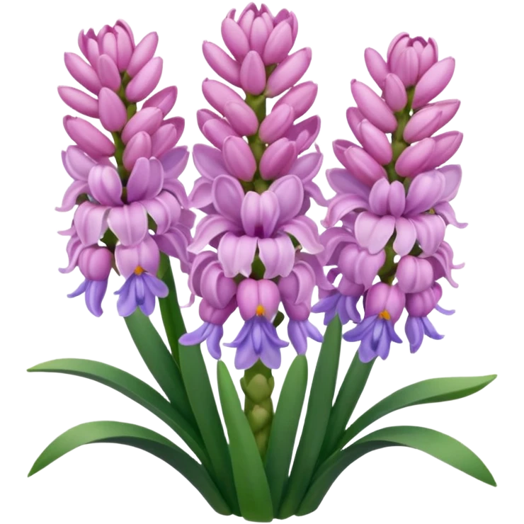 a light margenta  Hyacinth emoji