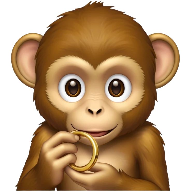 monkey with ring emoji