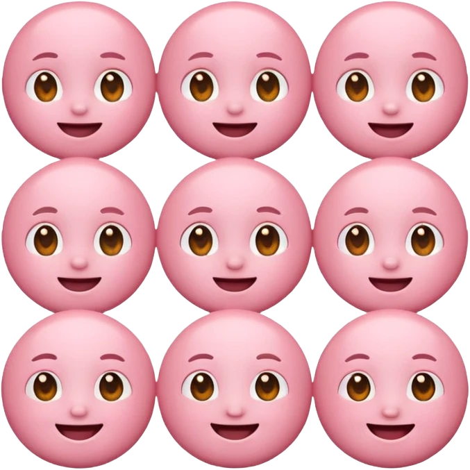 Cute baby pink emojies  emoji