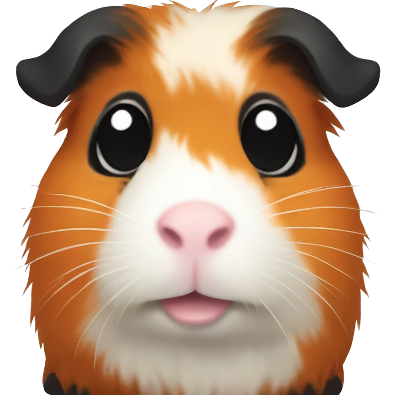 guinea pig black orange color emoji