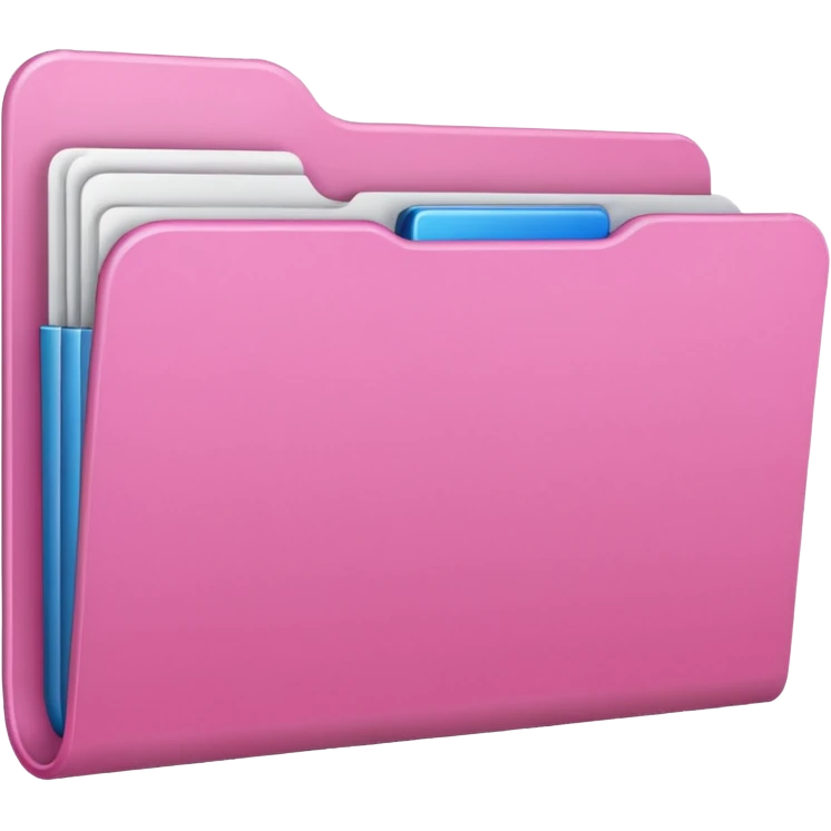 pink folder aesthetic icon emoji