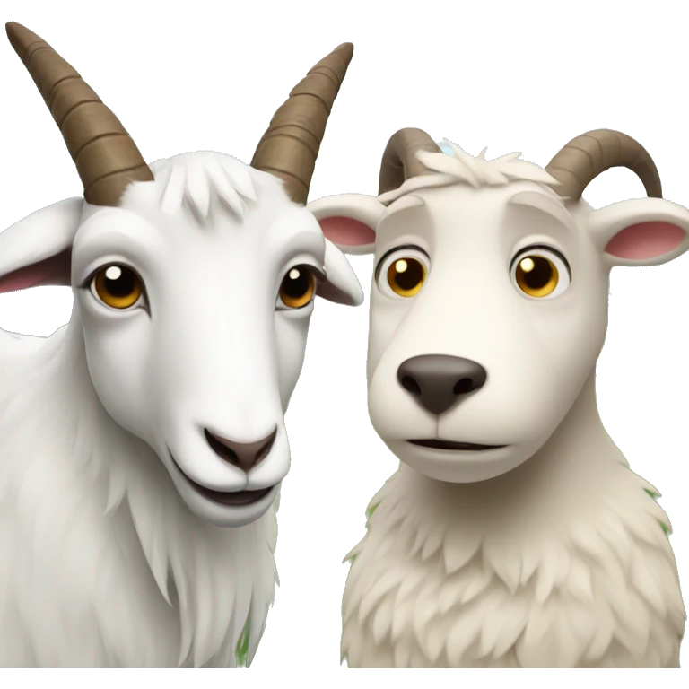 Goat and bear  emoji