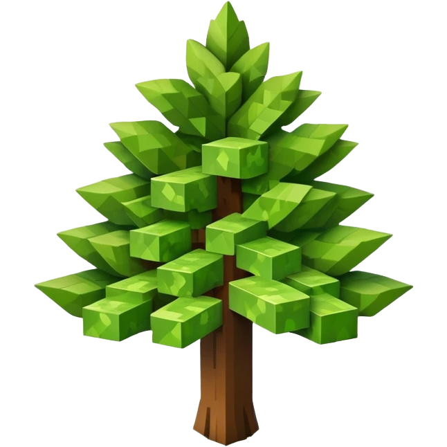 Minecraft tree emoji